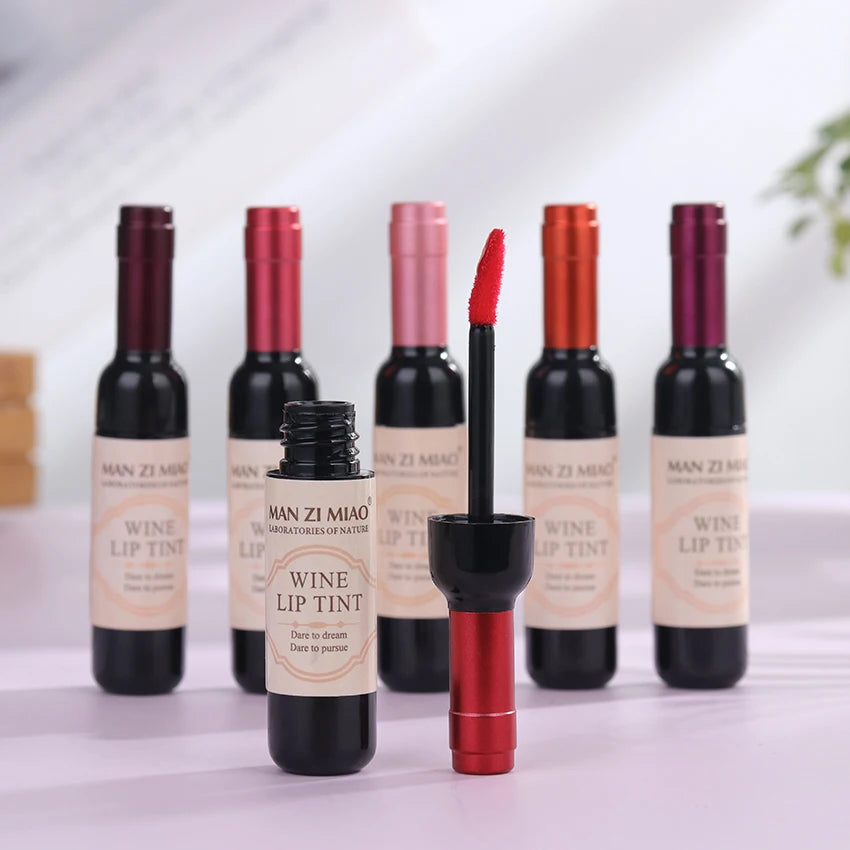 6pcs Wine Bottle Lip Tint onestopbazaar