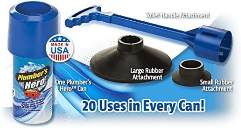 Plumber's Hero Kit - Unclog Drains Instantly - 20 Uses in Every Can onestopbazaar