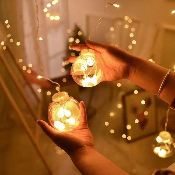 Ball LED String Curtain Lights onestopbazaar