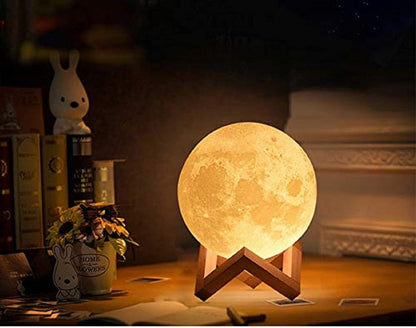 3D Rechargeable & Touch Control Moon Lamp onestopbazaar