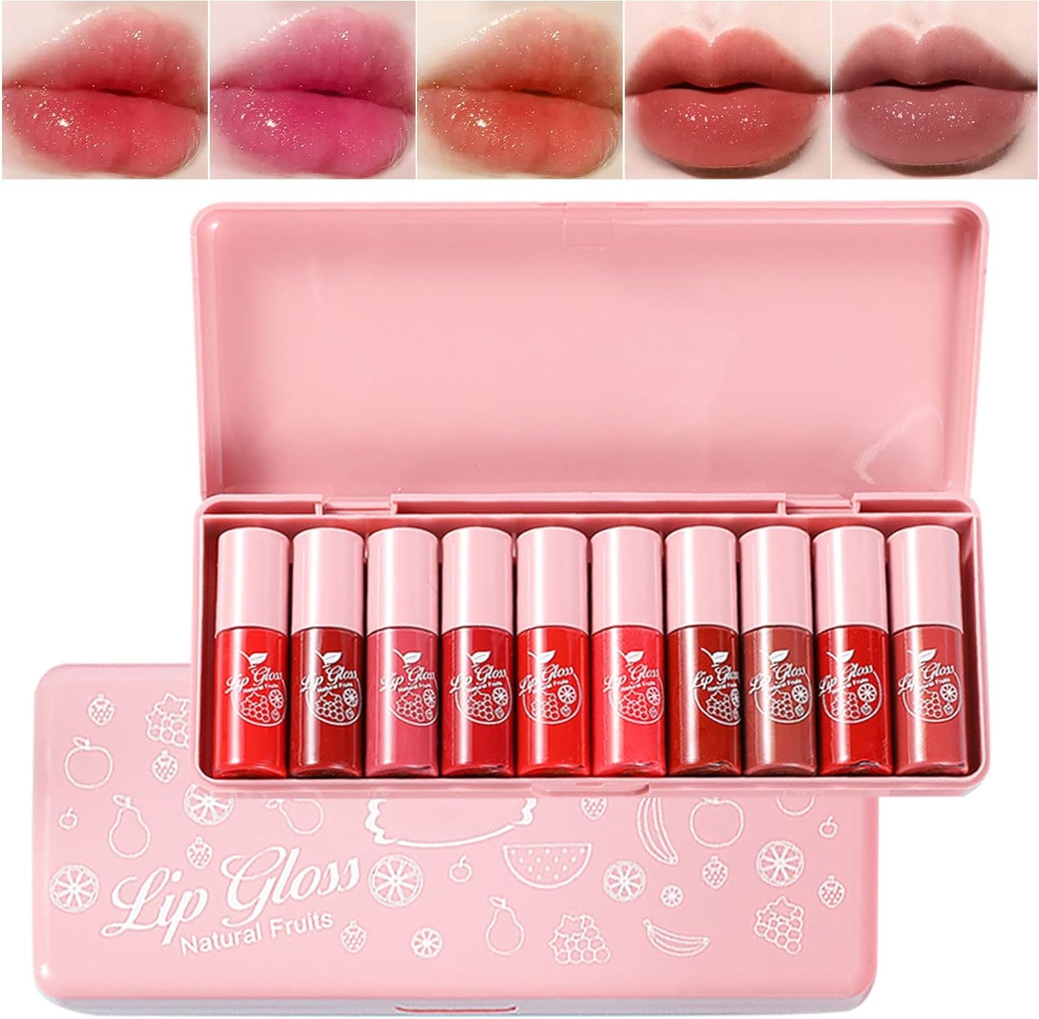 10 Glossy Colors Non Stick Liquid Lip Gloss onestopbazaar