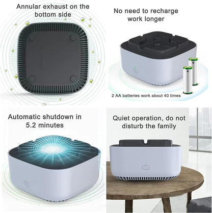 Electronic Ashtray 360 Degree Surround Air Purifier Suction onestopbazaar