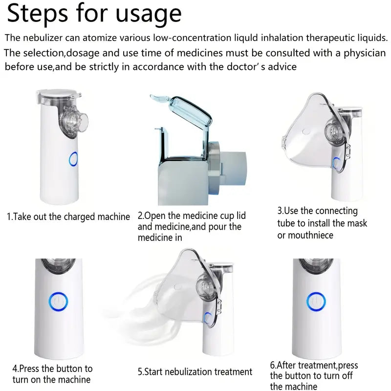 Portable Nebulizer Inhaler machine onestopbazaar