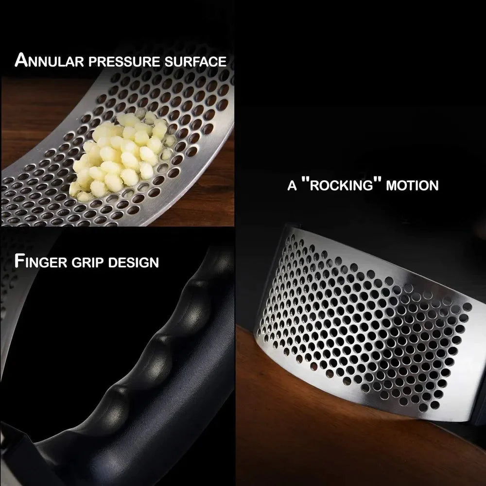 Stainless Steel Garlic Press onestopbazaar