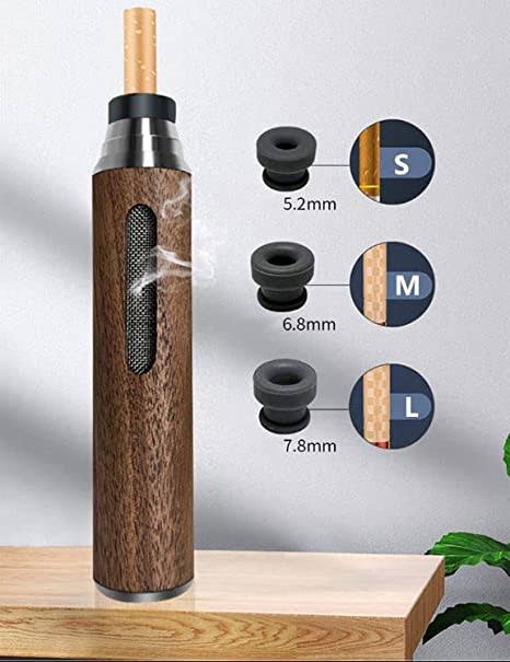 Wooden Portable Ashtray with Holder