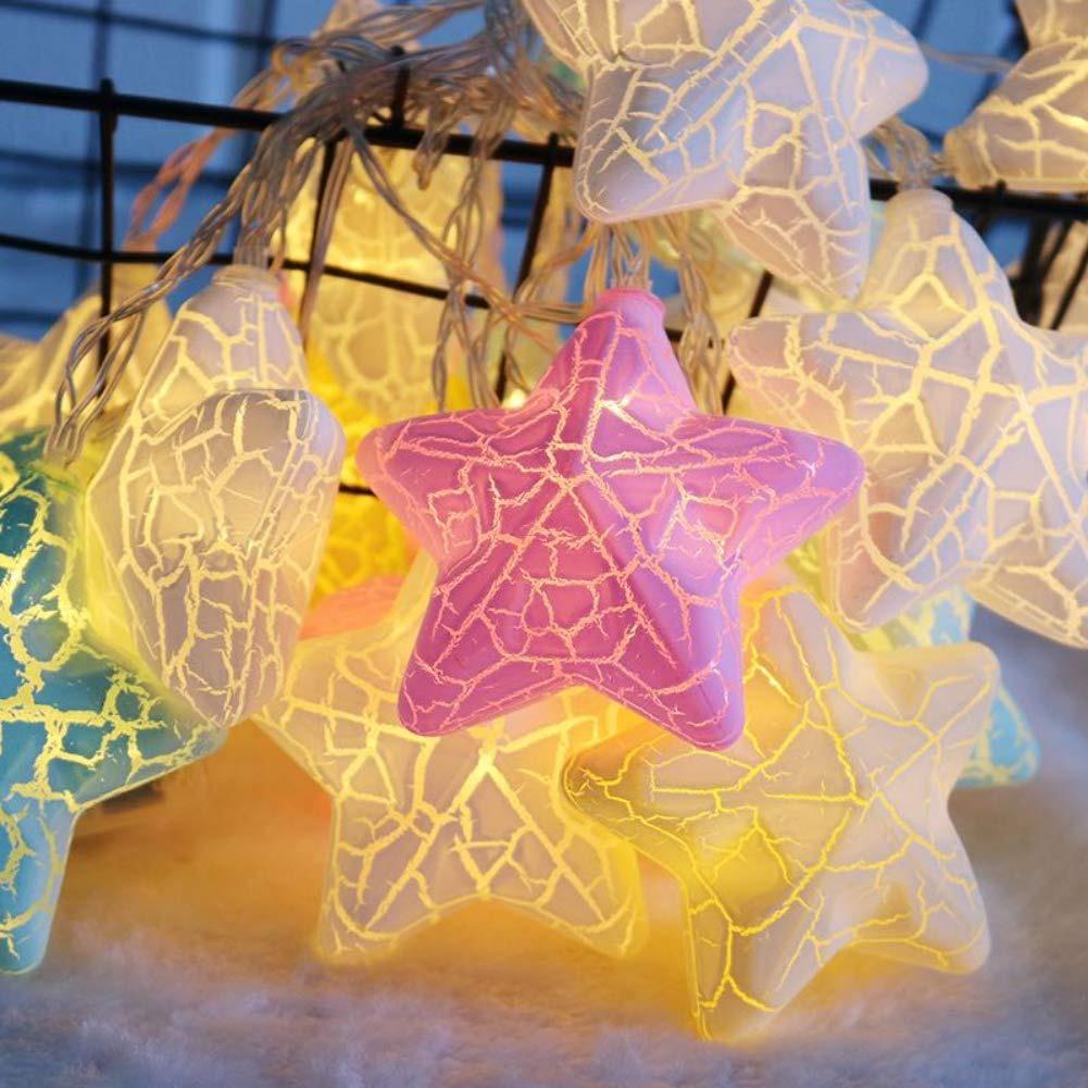 10 LED Crack Stars Fairy Lights Battery Operated onestopbazaar