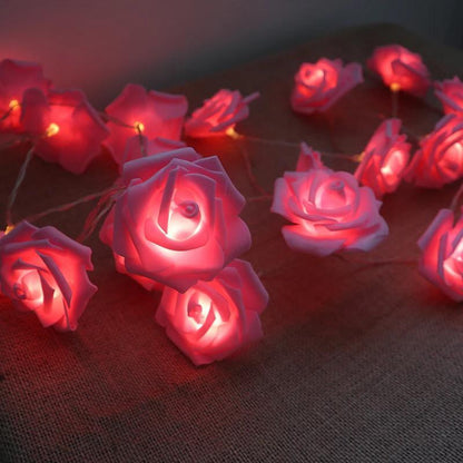 10 Pink Rose Fairy Lights onestopbazaar