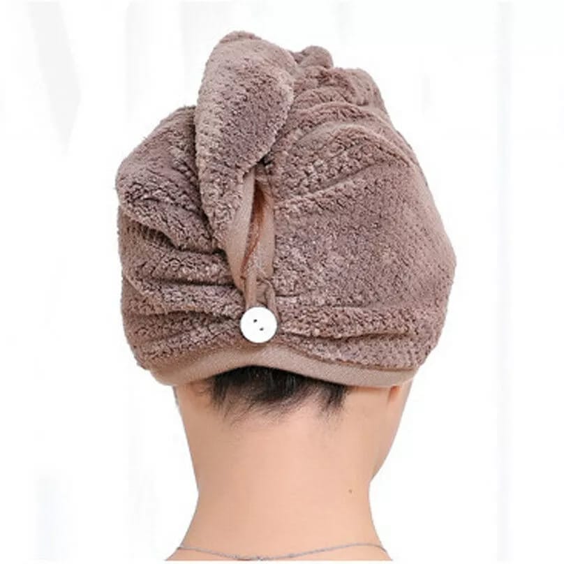 2 Quick Dry Twist Hair Turban Towel Hair Wraps Bath Towel Cap Hat onestopbazaar