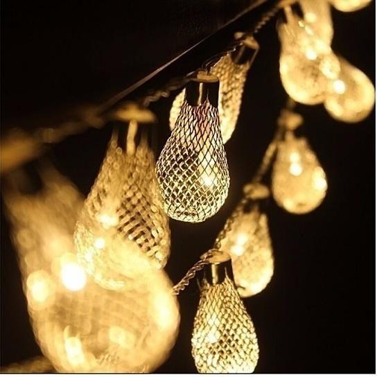20 Metal Drop String Fairy Lights onestopbazaar