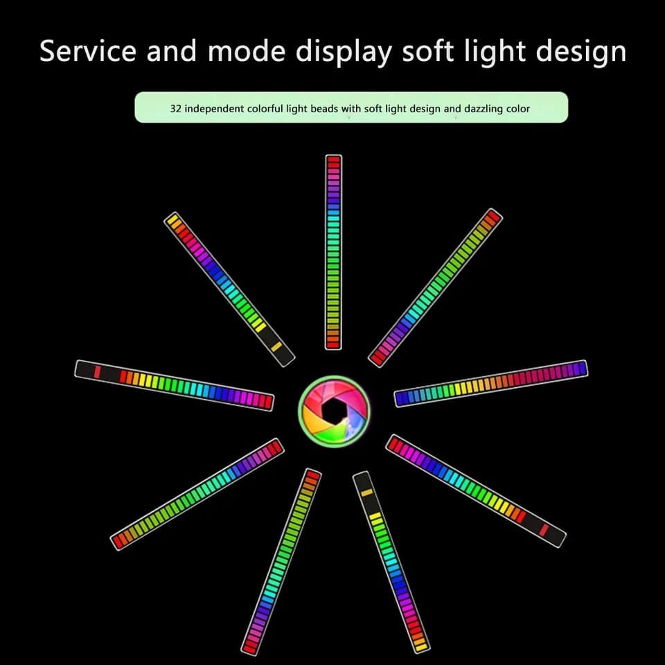 Creative RGB Spectrum Display Colorful Sound Control onestopbazaar