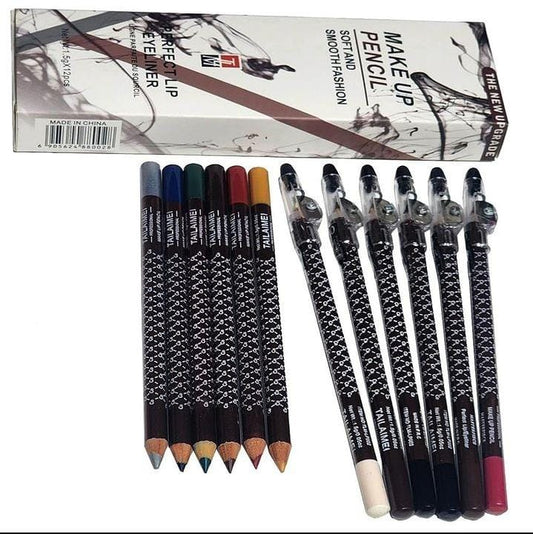 Pack of 12 Cosmetic Perfect Eyeliner Pencils onestopbazaar