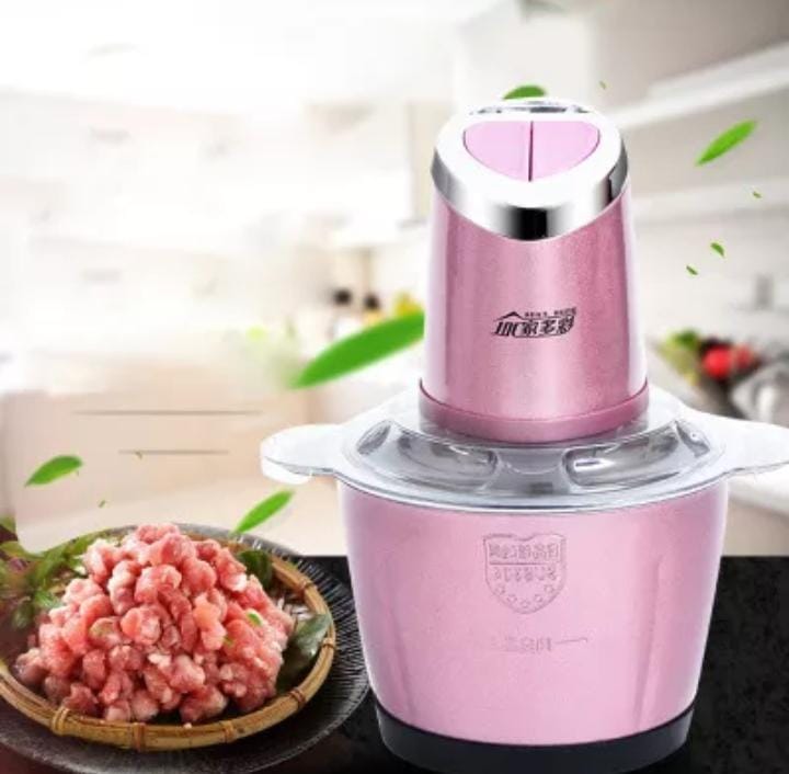 2L Stainless Steel Powerful Electric Meat Grinder Food Chopper Automatic Mincing Machine Household Food Processor Blender onestopbazaar