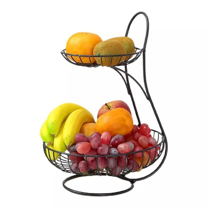2layer Iron Fruit Basket onestopbazaar