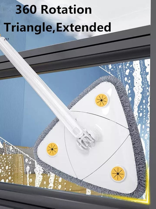 360 Rotatable Triangle Mop Adjustable Cleaning Mop onestopbazaar
