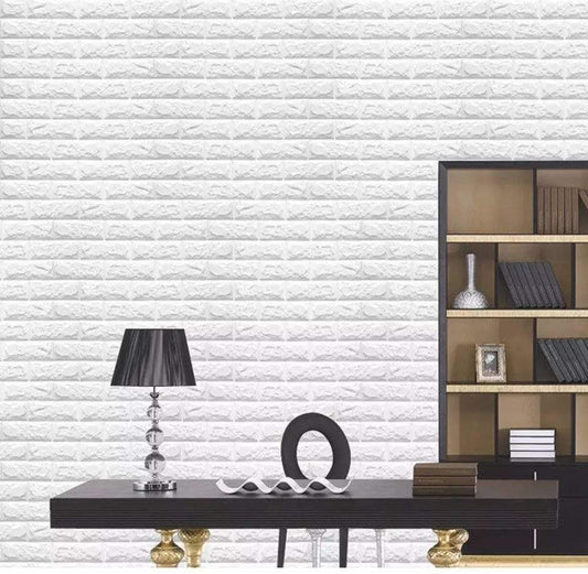 3D Diy Self-adhesive PE Foam Panel Wall Stickers Home Decoration Diy Embossed Brick Decals Bathroom Waterproof Home Decoration onestopbazaar