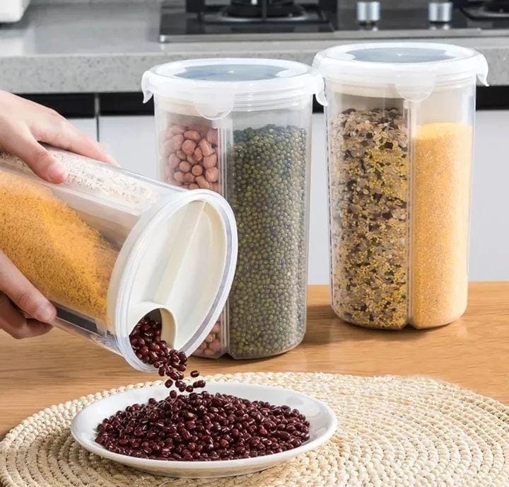 4 Grid Food Storage Jar onestopbazaar