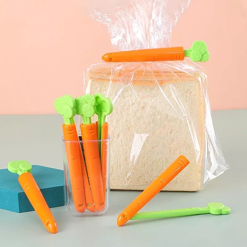 5pcs Carrot Shaped Food Sealing Clips onestopbazaar