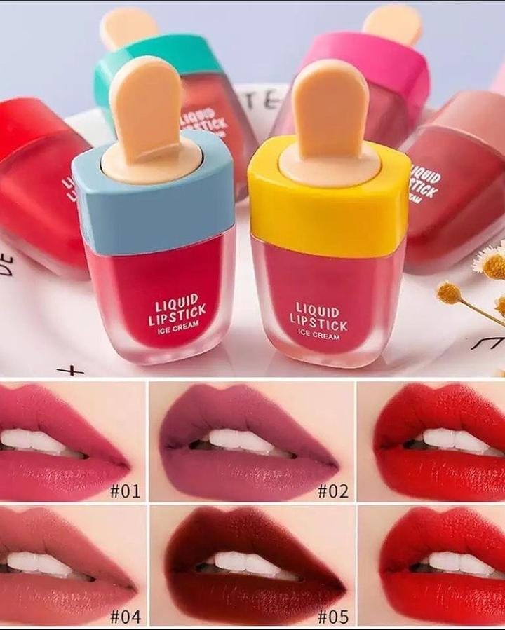 6pcs Ice Cream Shaped Lip Gloss onestopbazaar