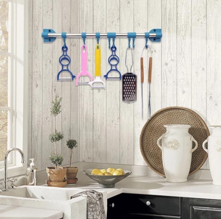 8 Hooks Kitchen Accessories & Cloth Hanging Stand onestopbazaar