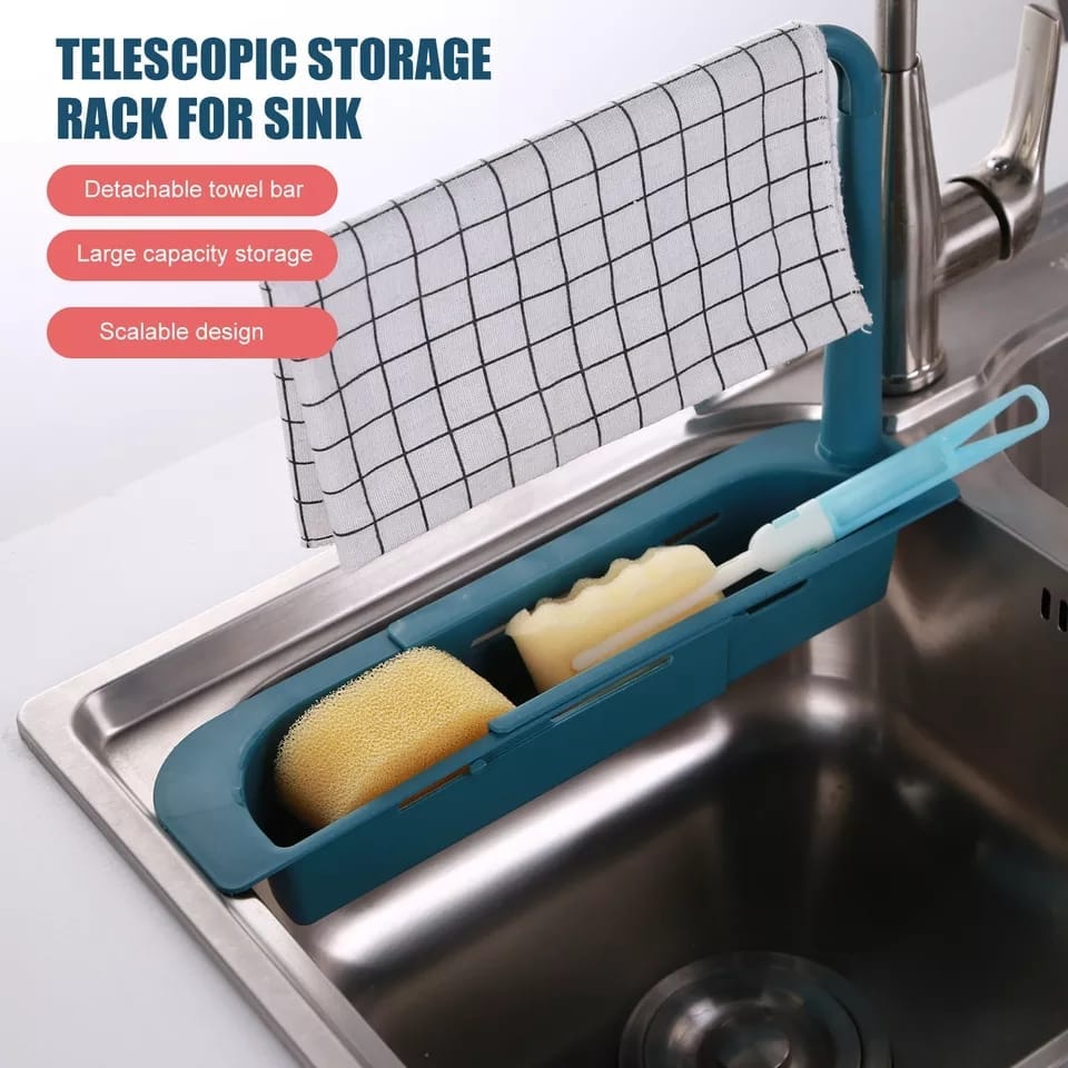 Attachable Telescope Design Sink Rack – onestopbazaar