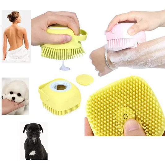 Bath Brush With Hook Soft Silicone Baby Showers Cleaning Mud Dirt Remover Massage Back Scrub Showers Bubble Non-toxic Brushes onestopbazaar