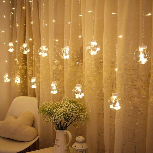 Berry Balls Curtain Fairy Lights onestopbazaar