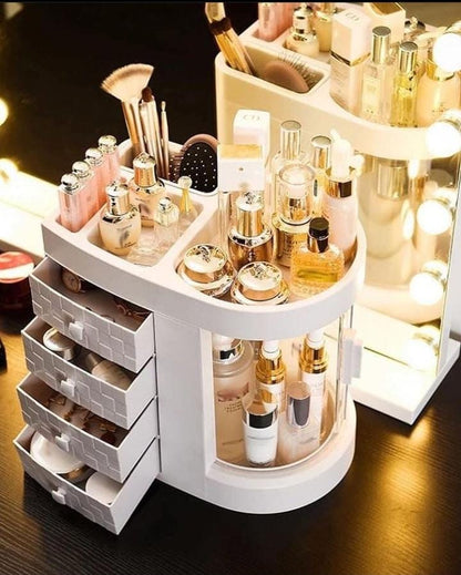 Cosmetics Storage Box Waterproof And Dustproof Drawer Storage Dox Desktop Makeup Box Portable Makeup Organizer onestopbazaar
