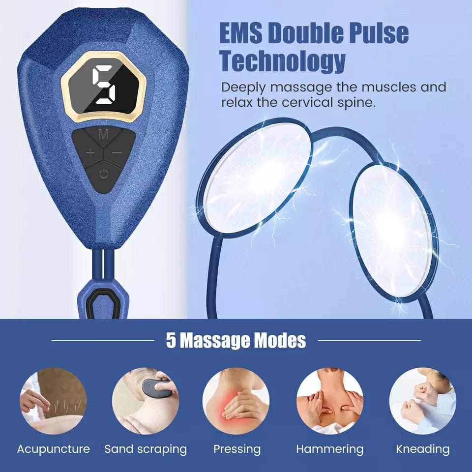 Electric Pulse Rechargeable Electric Neck Massager onestopbazaar