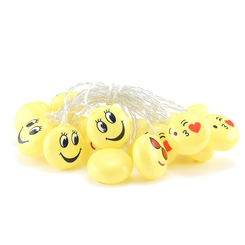 Emoji Emotion LED Fairy Light Cell Operated 2M Long onestopbazaar