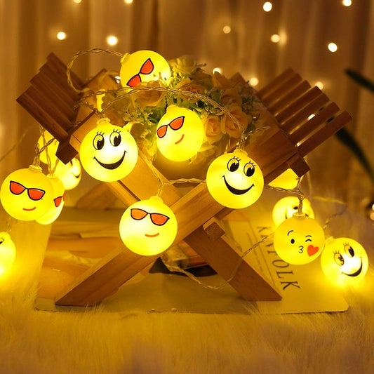 Emoji Emotion LED Fairy Light Cell Operated 2M Long onestopbazaar