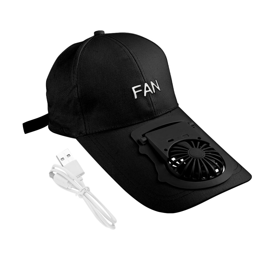Fan Cap USB Rechargeable Fan – Breathable baseball Golf hats Cooling Fan Caps for outdoor Travel onestopbazaar