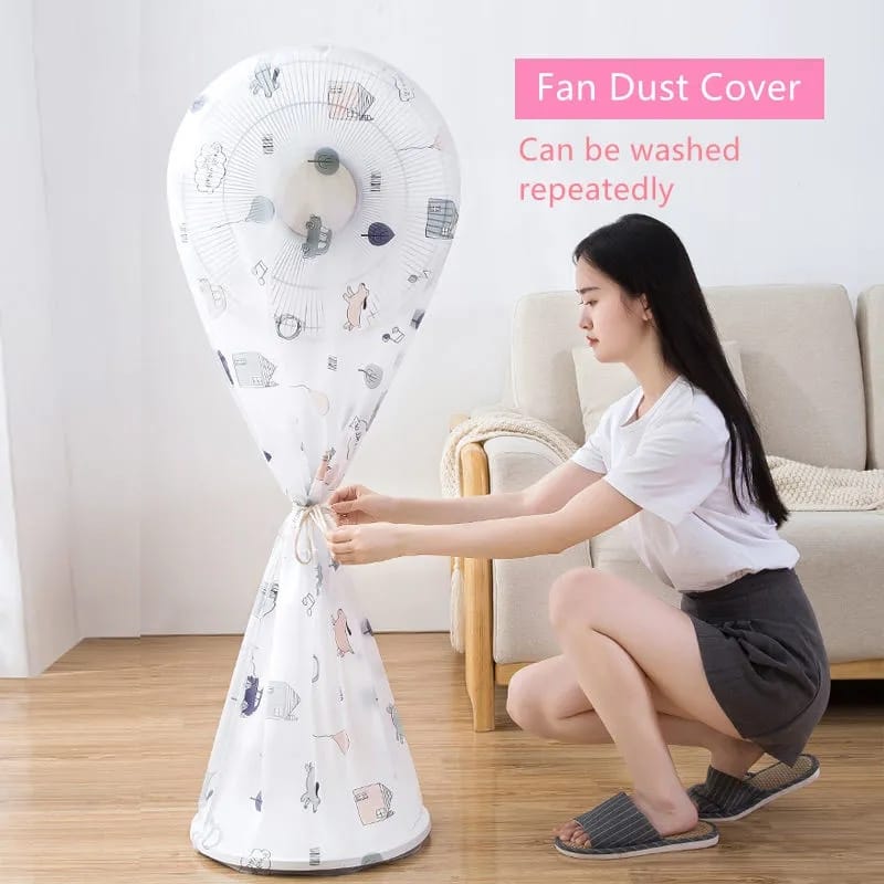 Fan Cover Random Prints Waterproof Floor Fan Dust Cover onestopbazaar