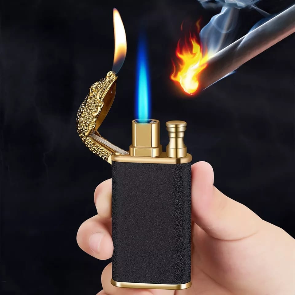 Luxury Dual Flame Dragon Gas Lighter onestopbazaar