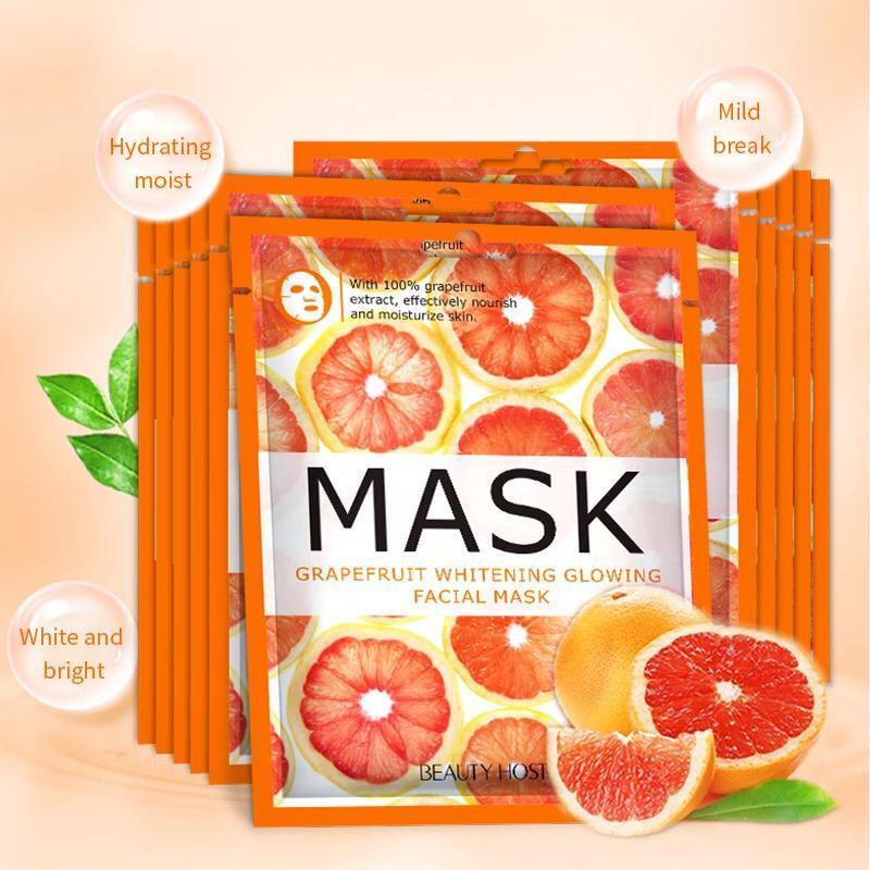 Natural Skin Care Repair Calming Smoothing Fruit Moisturizing Whitening Face Mask (Set of 3) onestopbazaar