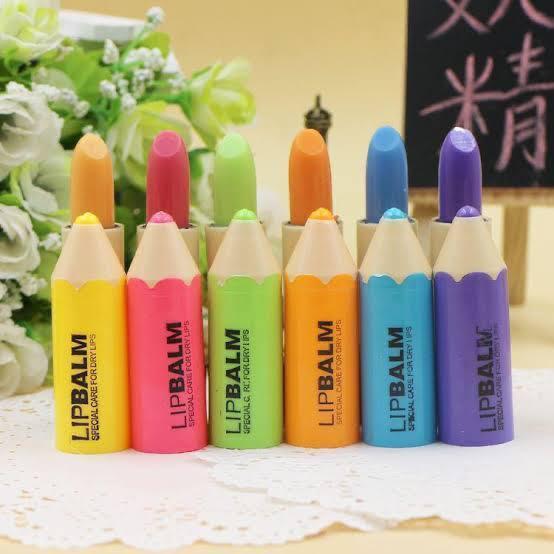 Pencil Shape Lip Balm Lip Moisturizing Stick Lip Moisturizer – Pack of 6 onestopbazaar