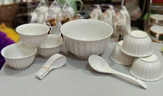 7Pcs Ceramic Soup Bowl Set onestopbazaar